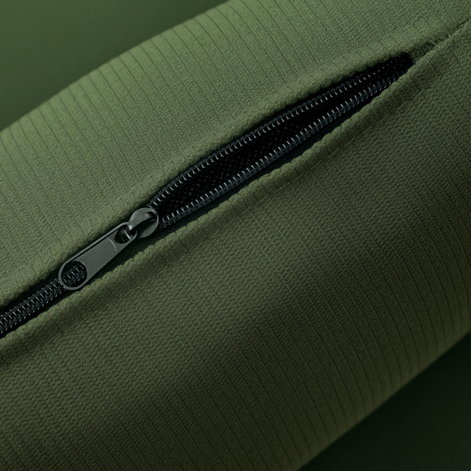 Moderner Armlehnstuhl, Gepolsterter Akzentstuhl mit Lendenkissen, Grün