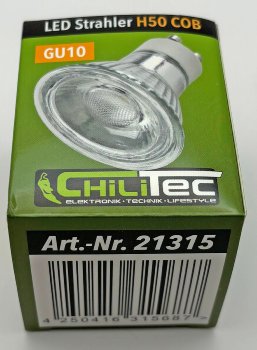 LED Strahler GU10 "H50 COB" / 4000k, 460lm, 230V/5W,neutralweiß