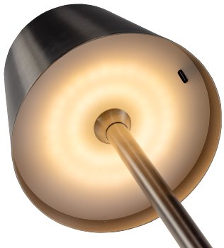 LED Akku-Tischleuchte "Foco Tenda" / 2900K, IP44, Touchschalter, 30cm
