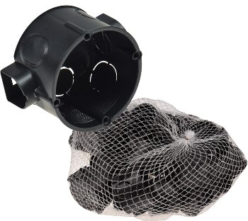 UP-Schalterdose Ø 60x41mm, 25er Pack, schwarz