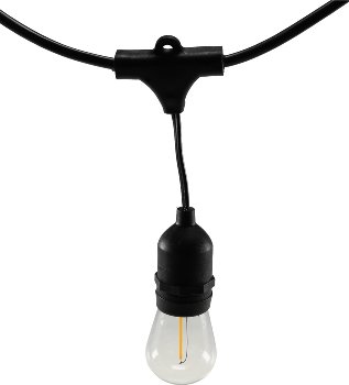Biergarten-Lichterkette "CT-BGL 15" / 1,5 + 12,5m, 15x Filamentlampe 0,8W