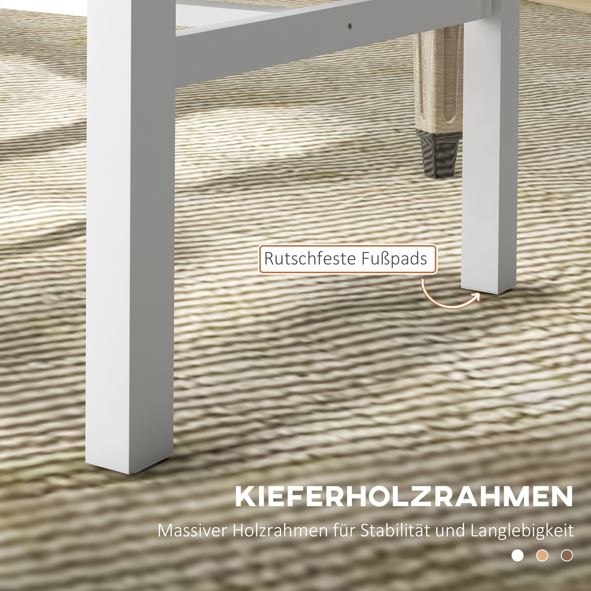 4er-Set Küchenstühle Esszimmerstühle Stühle, Massivholz, modernes Design, 38, 5 cm x 47,5 cm x 99 cm, Natur