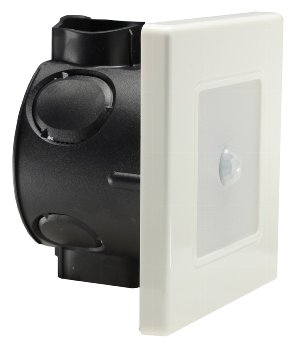LED Wand-Einbauleuchte "EBL 86 PIR" / 3000k, warmweiß, Rahmen cremeweiß