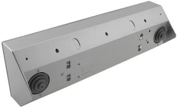 5-fach Steckdosenblock, silber / 250V~/ 16A, Aufbaumontage
