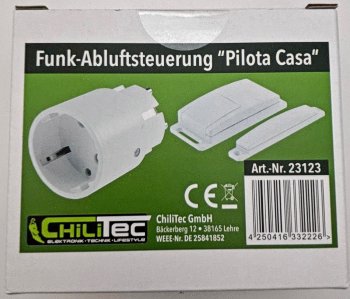 Funk Abluftsteuerung "Pilota Casa" / z.B. für Dunstabzugshauben, max. 2000W