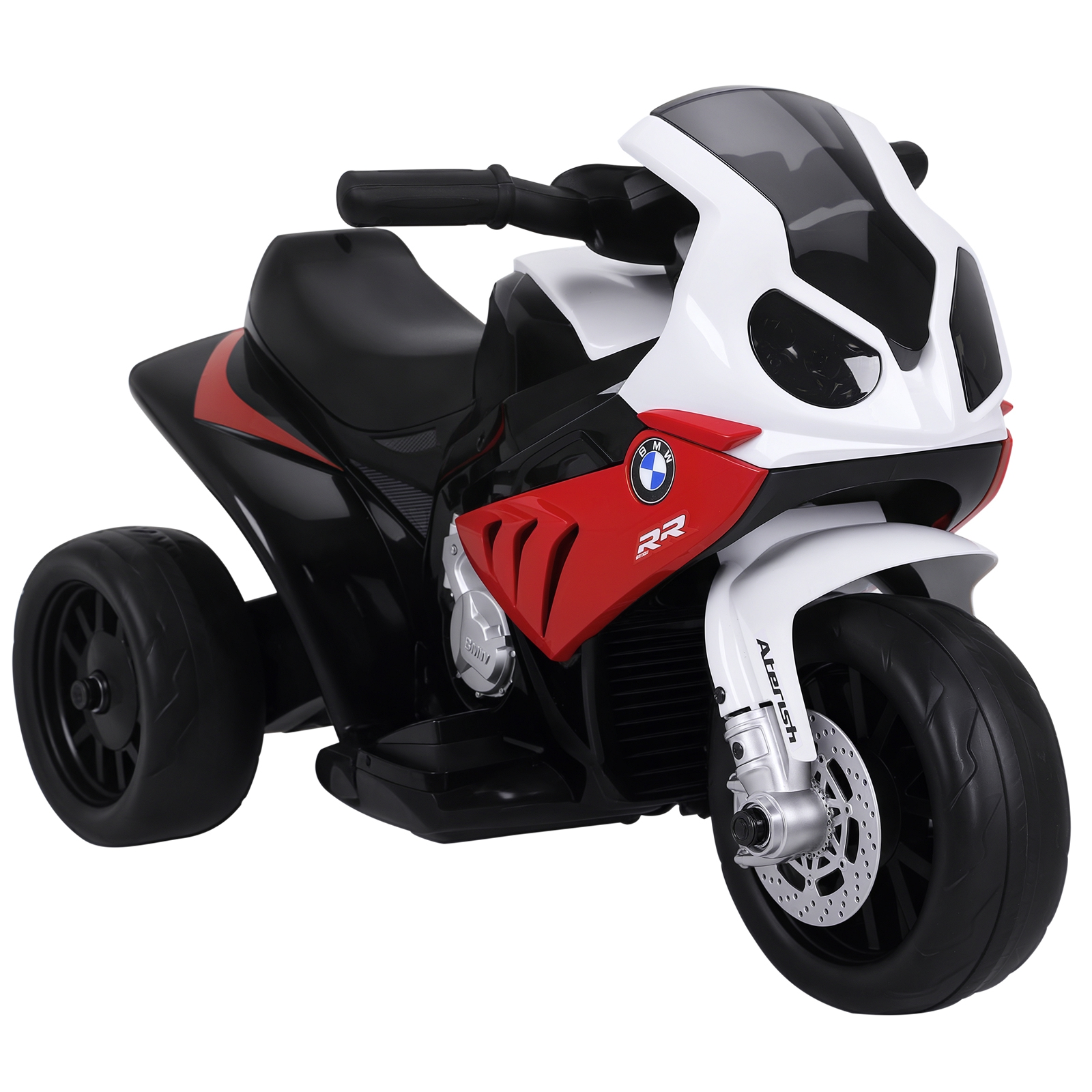 Elektro Motorrad Kinder BMW S1000RR 6V Elektromotorrad mit Scheinwerfer, Kindermotorrad mit Musik 2,5 km/h Motorrad für Kinder 18-36 Monaten Rot
