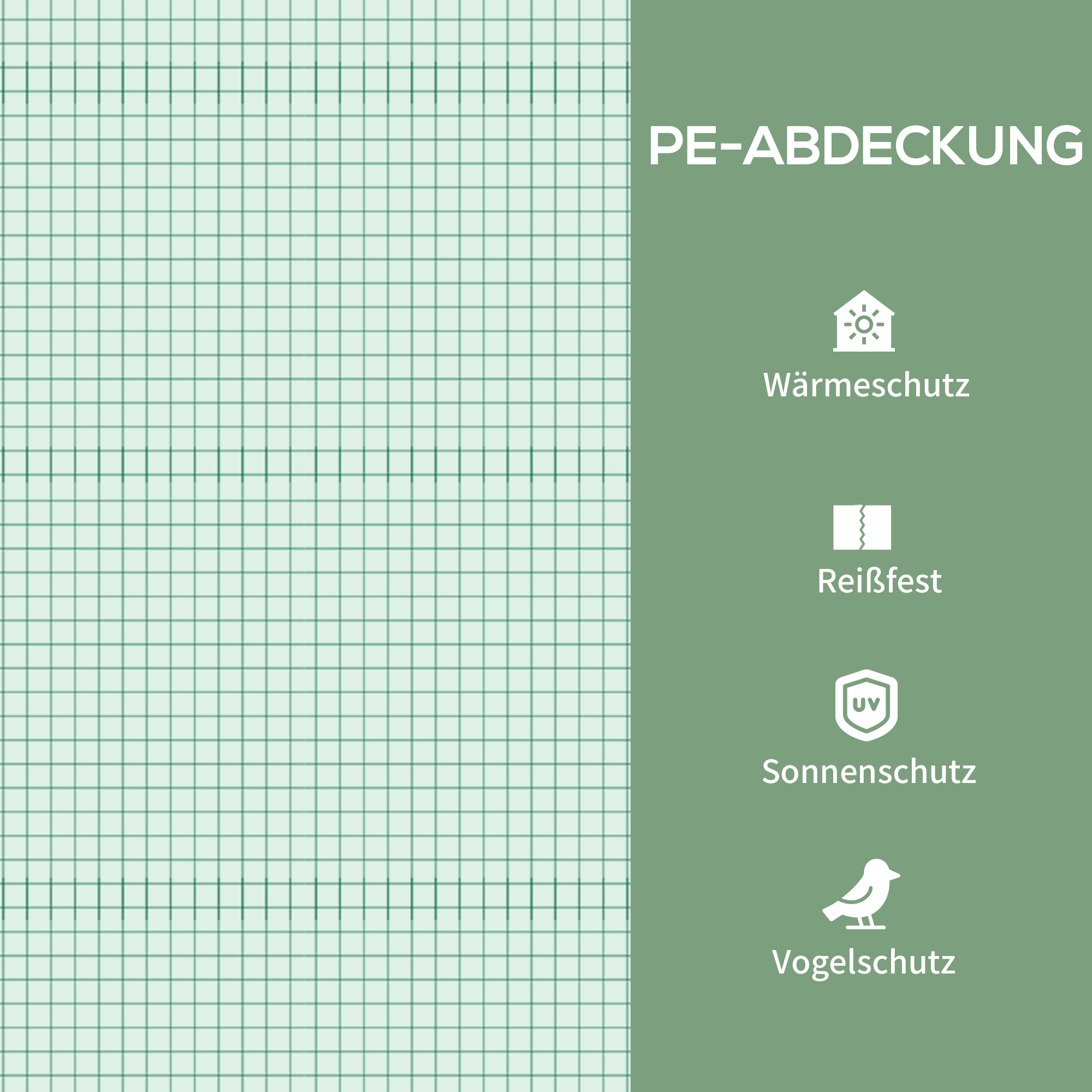 Folien-Gewächshaus, Treibhaus, Mini-Gewächshaus, Pflanzenhaus, Frühbeet, 4 Regalfächer, 69 x 50 x 165 cm, Grün