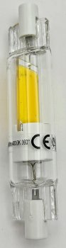 LED Strahler R7s "Glas RS78" / 360°, 510lm, 78mm, 4000k / neutralweiß