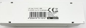 LED-Trafo "CT-50-V2", 1-50W / Ein 220-240V, Aus 12V= Konstantspannung