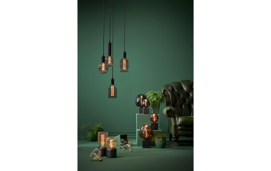 LED-Lampe ''Cognac Apple'', E27, 1800K, 1W, 80 Ra, 40lm, ca. 12,5x17cm