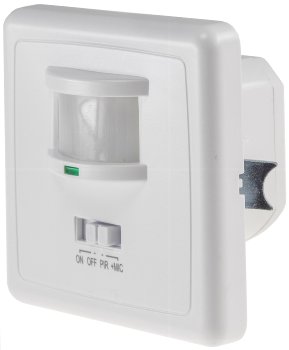 Bewegungsmelder 160° Unterputz / IR & Akustik Sensor, 3-Draht, weiß