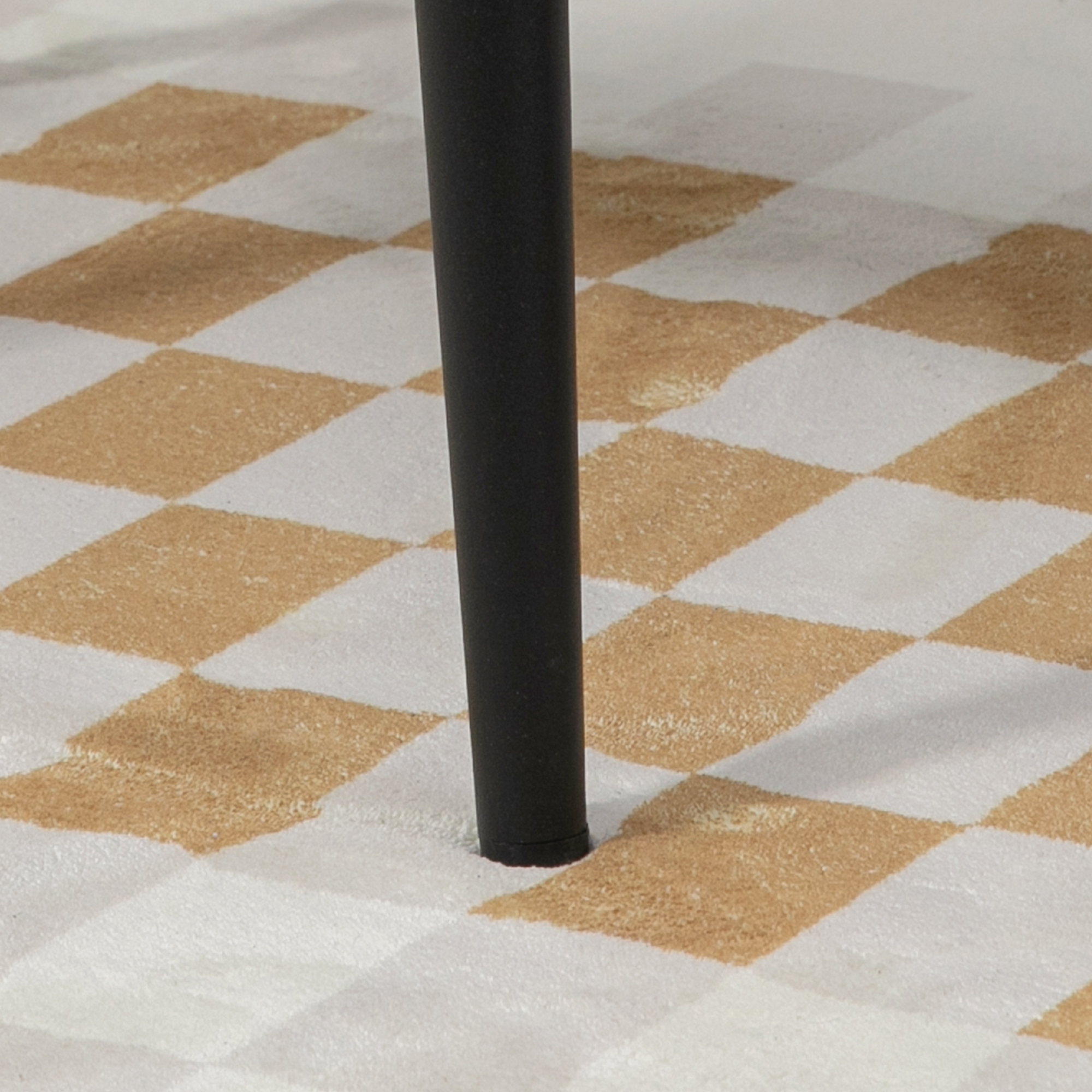 Hocker, Sitzhocker, Kaschmir-Optik, Fußhocker, Creme-Weiß