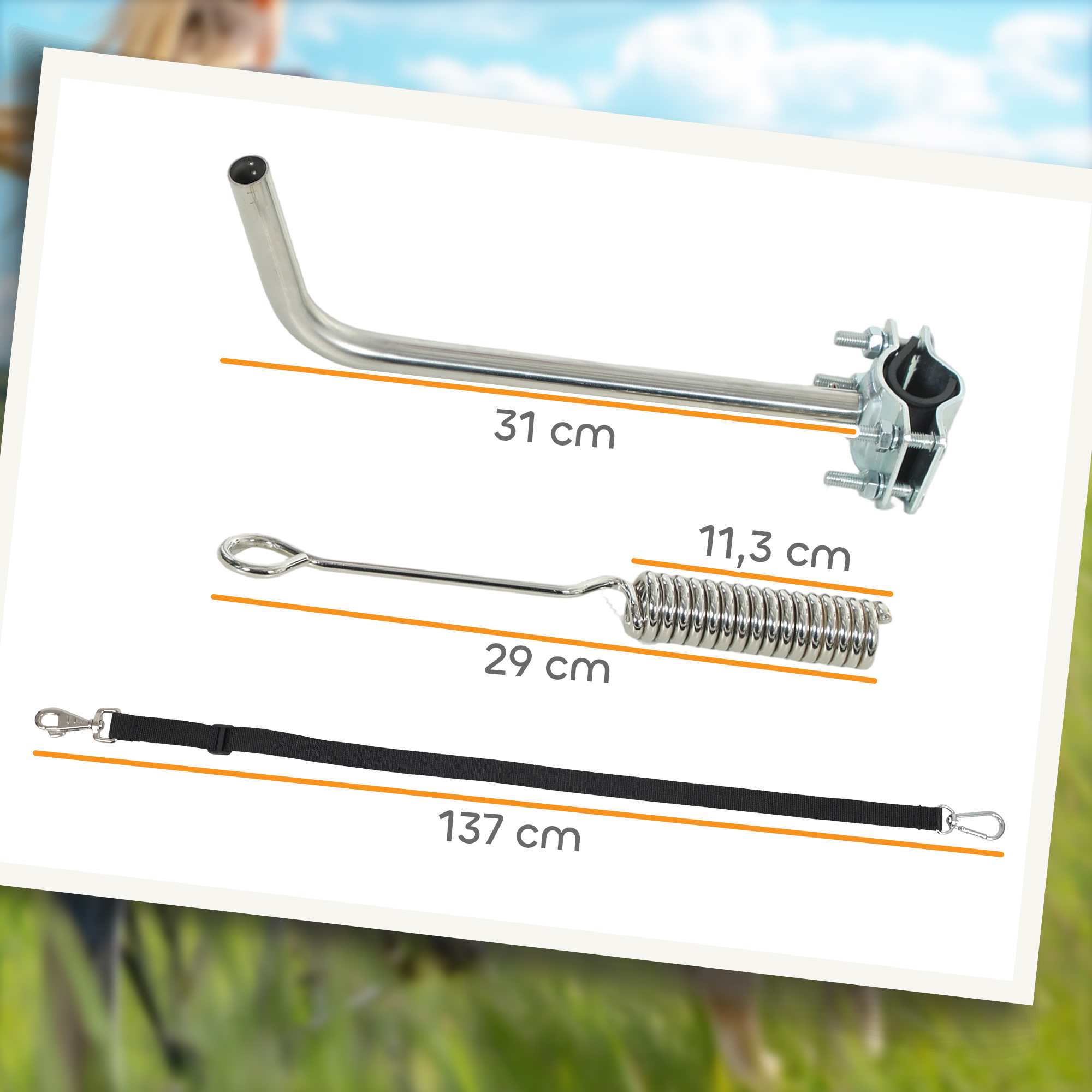 Fahrradleine für Hunde mit Stoßdämpfern verstellbar Gurt abnehmbar Schnellverschluss für Training Joggen Silber+Schwarz