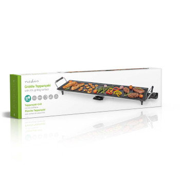 Teppanyaki-Tischgrill | Backfläche (L x B): 90 x 23 cm | 5 Wärmeeinstellungen