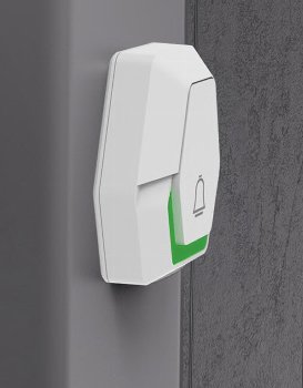 Funk-Klingeltaster "Pilota Porta", Batteriebetrieb, IP55