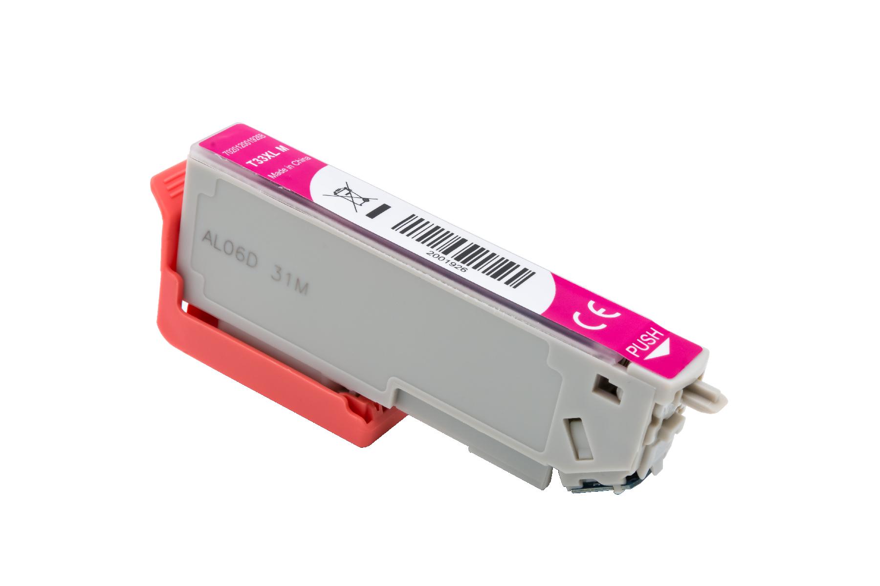 T33XLM alternativ Tinte magenta für Epson / C13T33634010 / 12ml