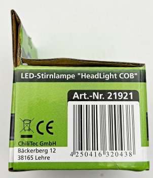 LED-Stirnlampe "HeadLight COB" 3W