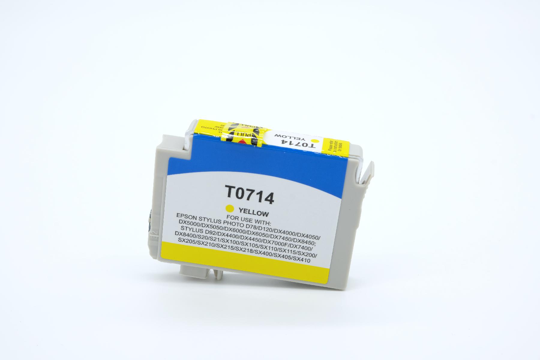 T0714 alternativ Tinte yellow für Epson / C13T07144010 / 13ml