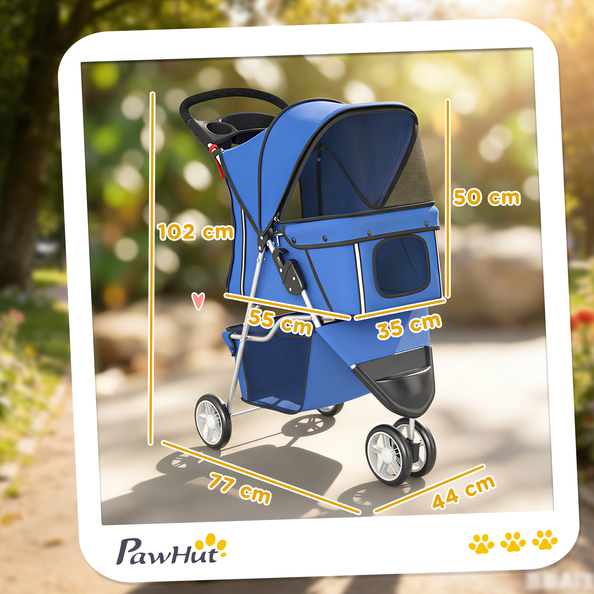 pawhut-hundewagen-hundebuggy-faltbar-bis-10kg-mit-aufbewahrungskorb-kissen-netzfenstern-fur-kleine-hunde~236FKD3L1O001