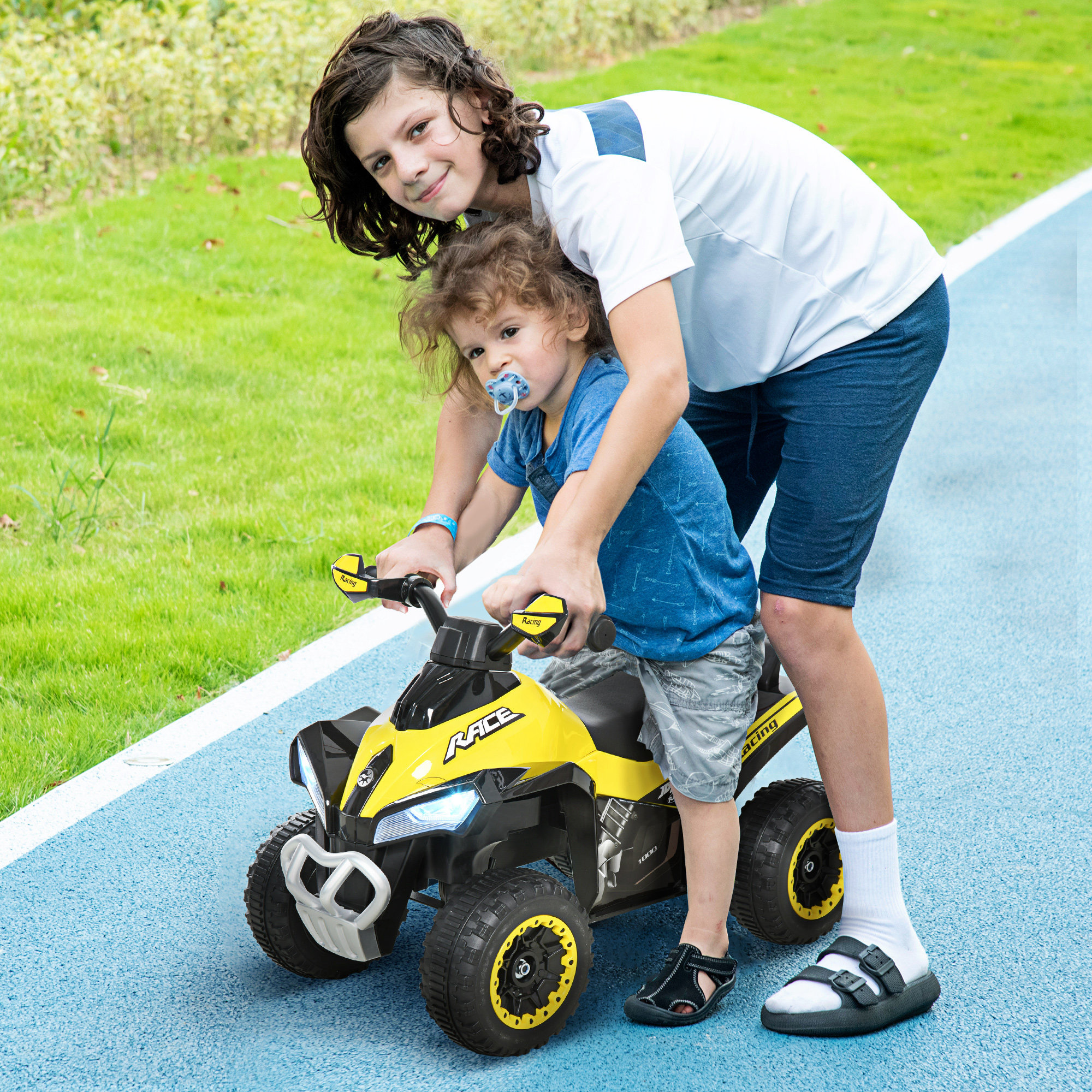 Rutschauto Rutschfahrzeug Kinderfahrzeug für 18-36 Monate Kinder Gelb