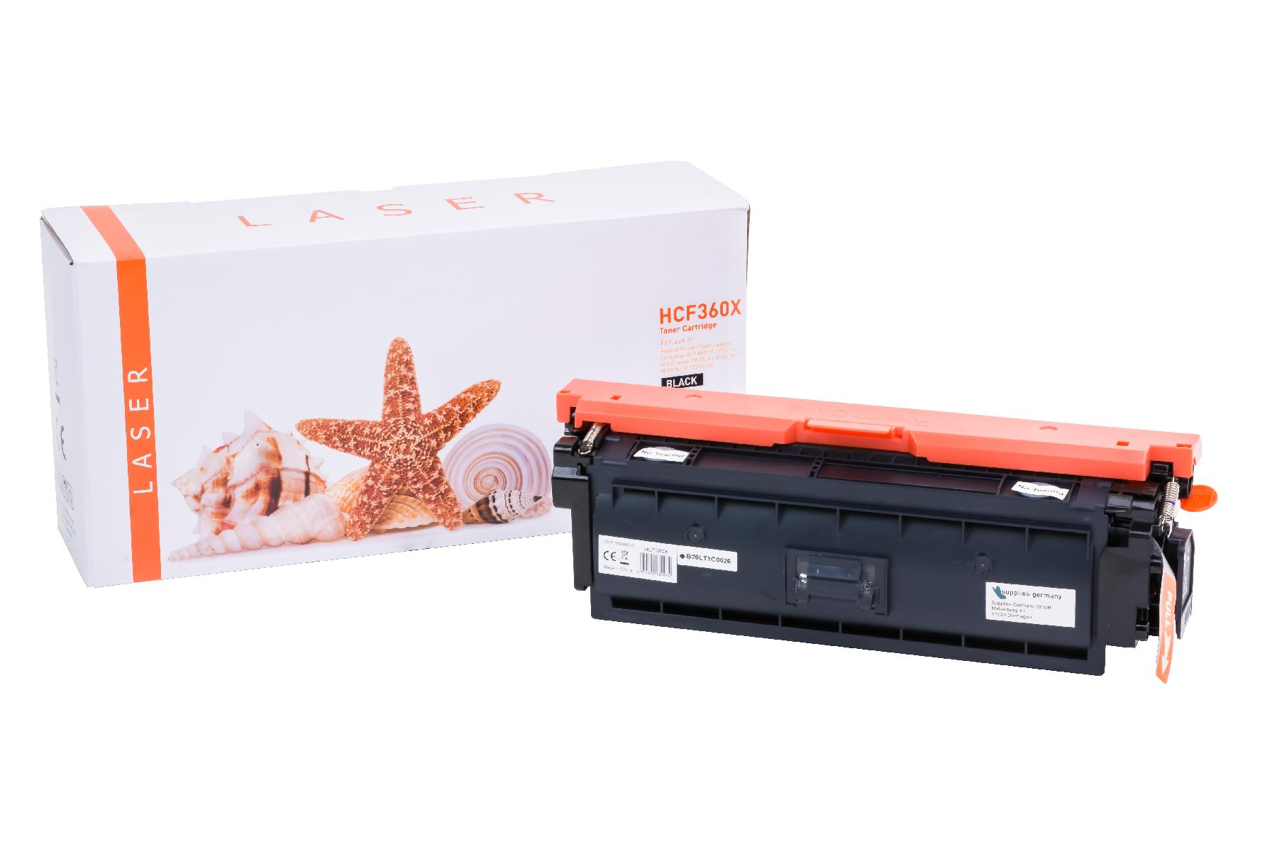 CF360X alternativ Toner black für HP / CF360X /508X / 12.500 Seiten