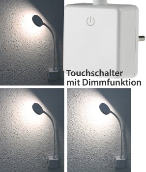 LED Steckdosenleuchte "CT-SEL" Weiß / 4Watt, dimmbar, 4000k, 300 Lumen