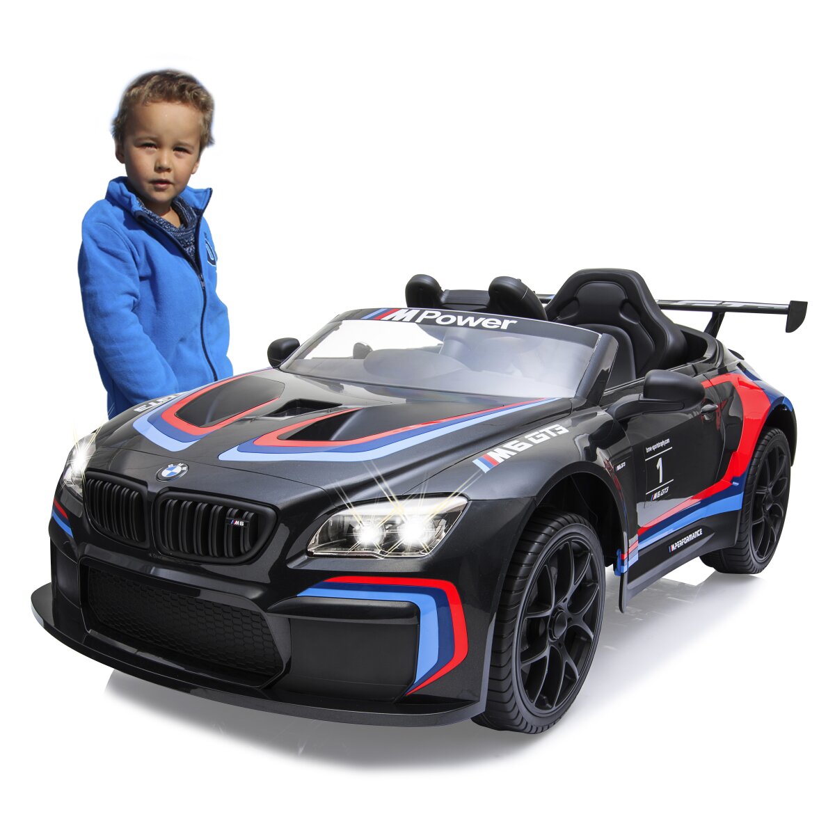 Kinderfahrzeug BMW M6 GT3 schwarz 12V Kinderfahrzeug BMW M6 GT3 schwarz
