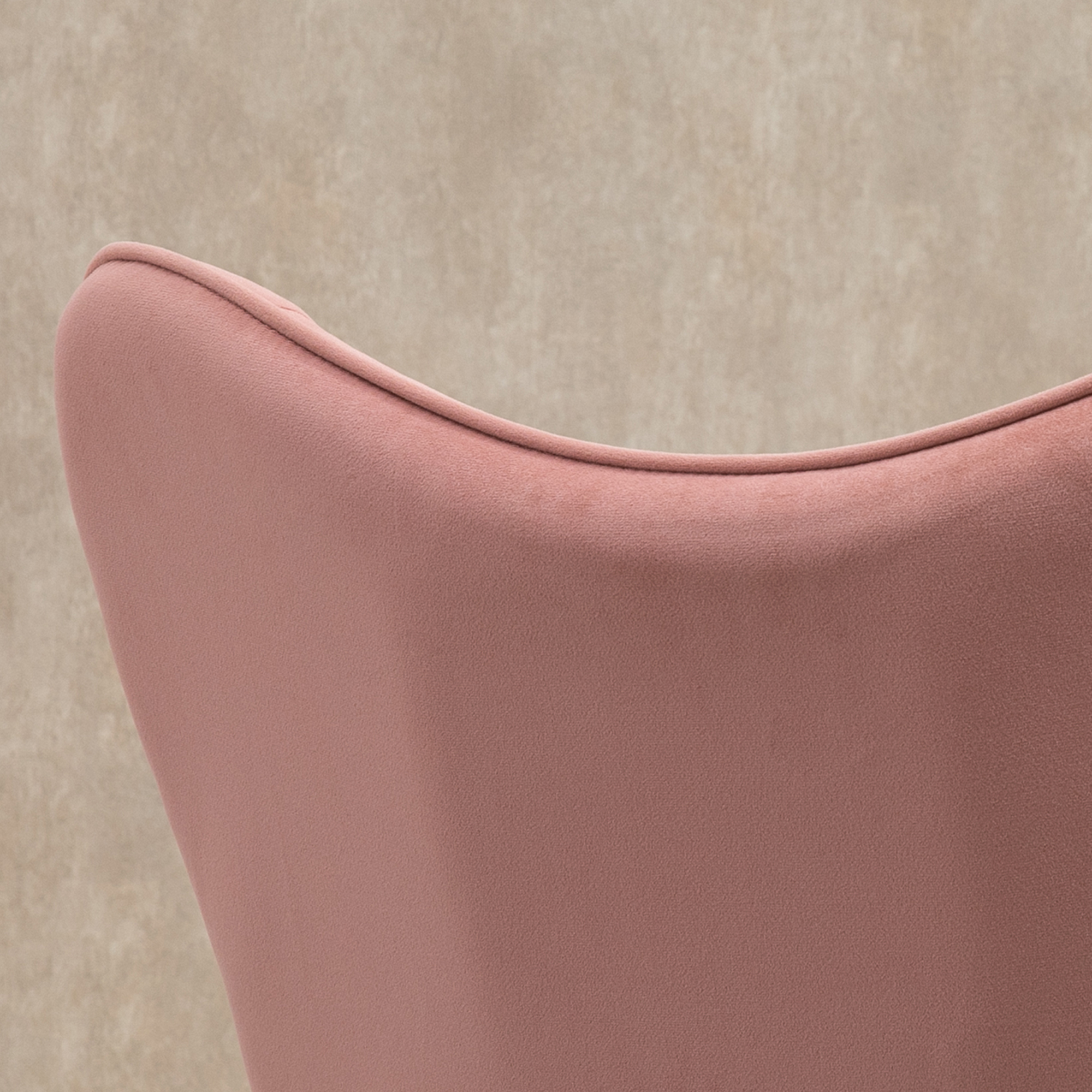 Schaukelstuhl mit Steppung, Holzkufen, Samtoptik, bis 150 kg, Rosa