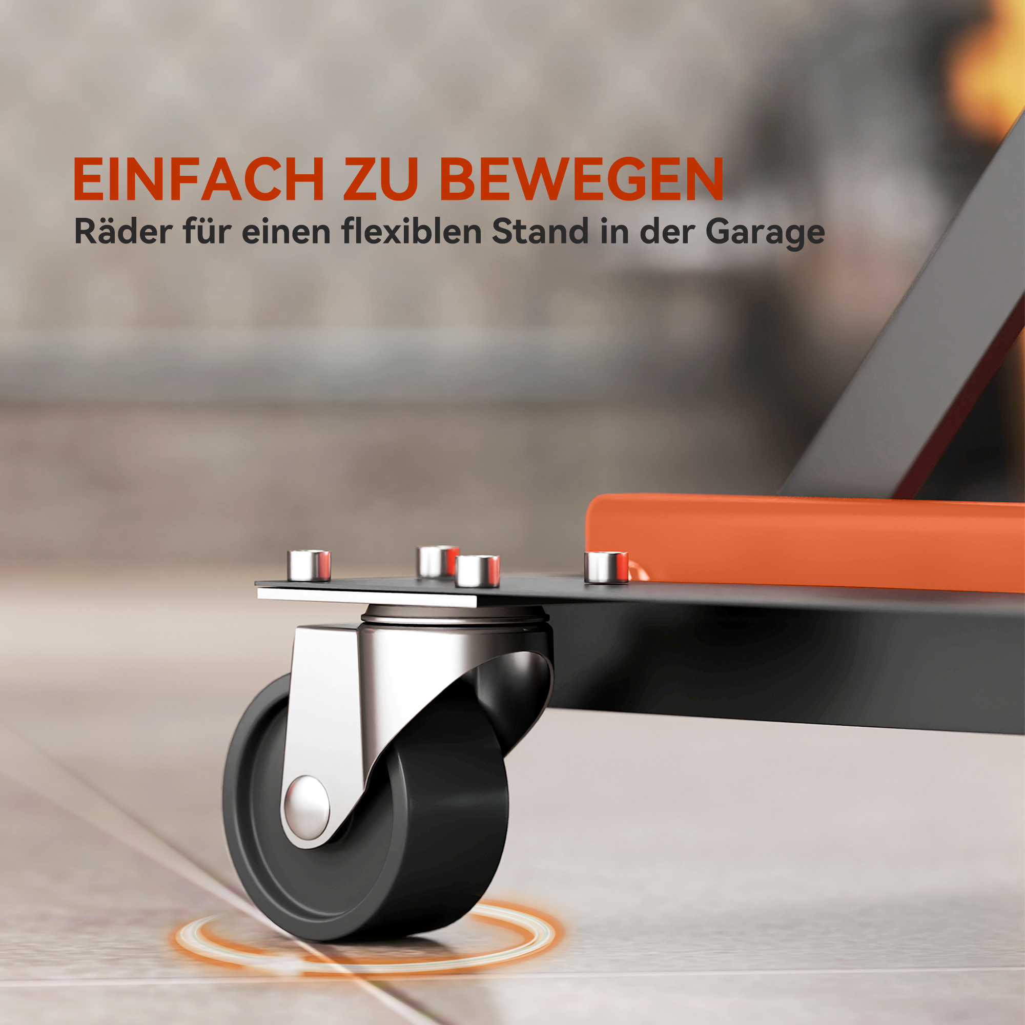 Motorradheber 500 kg Belastbar Motorradhebebühne 135-390 mm Höhenverstellbar Stahl Orange