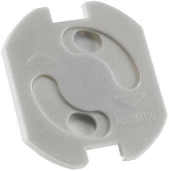 Einsteckschutz für Steckdosen, Weiß / mit Drehmechanik, 5er-Set