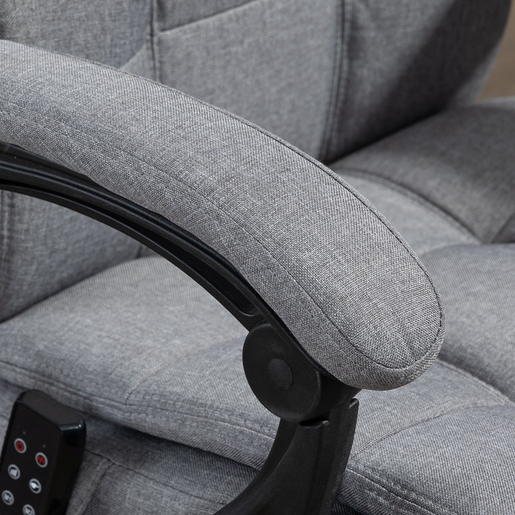 Bürostuhl mit Massagefunktion, ergonomisch, 66x76x112-120cm, Grau