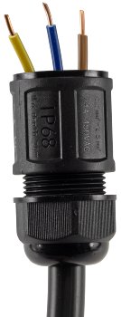 Kabelverbinder T-Form, IP68, 450V/24A, Klemmanschluss, für Kabel Ø 6-11mm