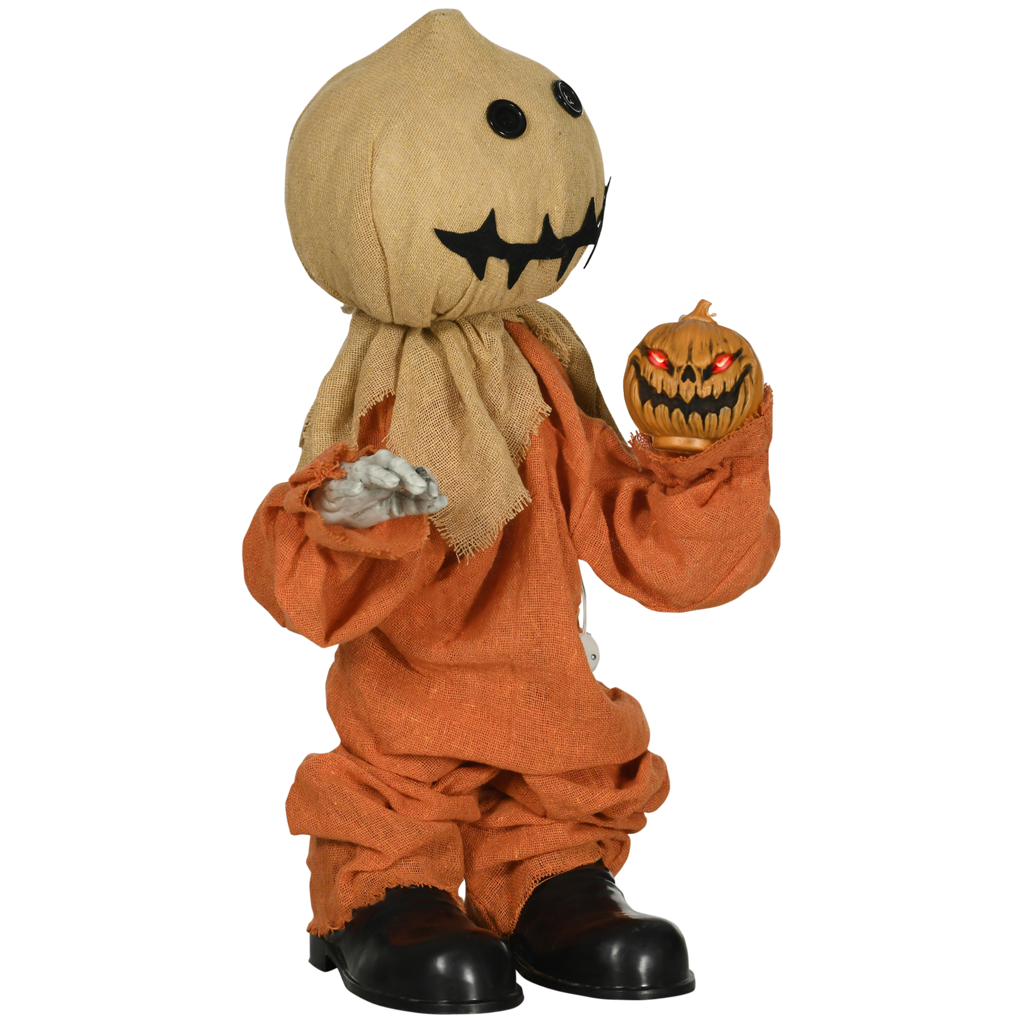 Vogelscheuche Halloween-Dekoration, beweglich, macht Geräusche, batteriebetrieben