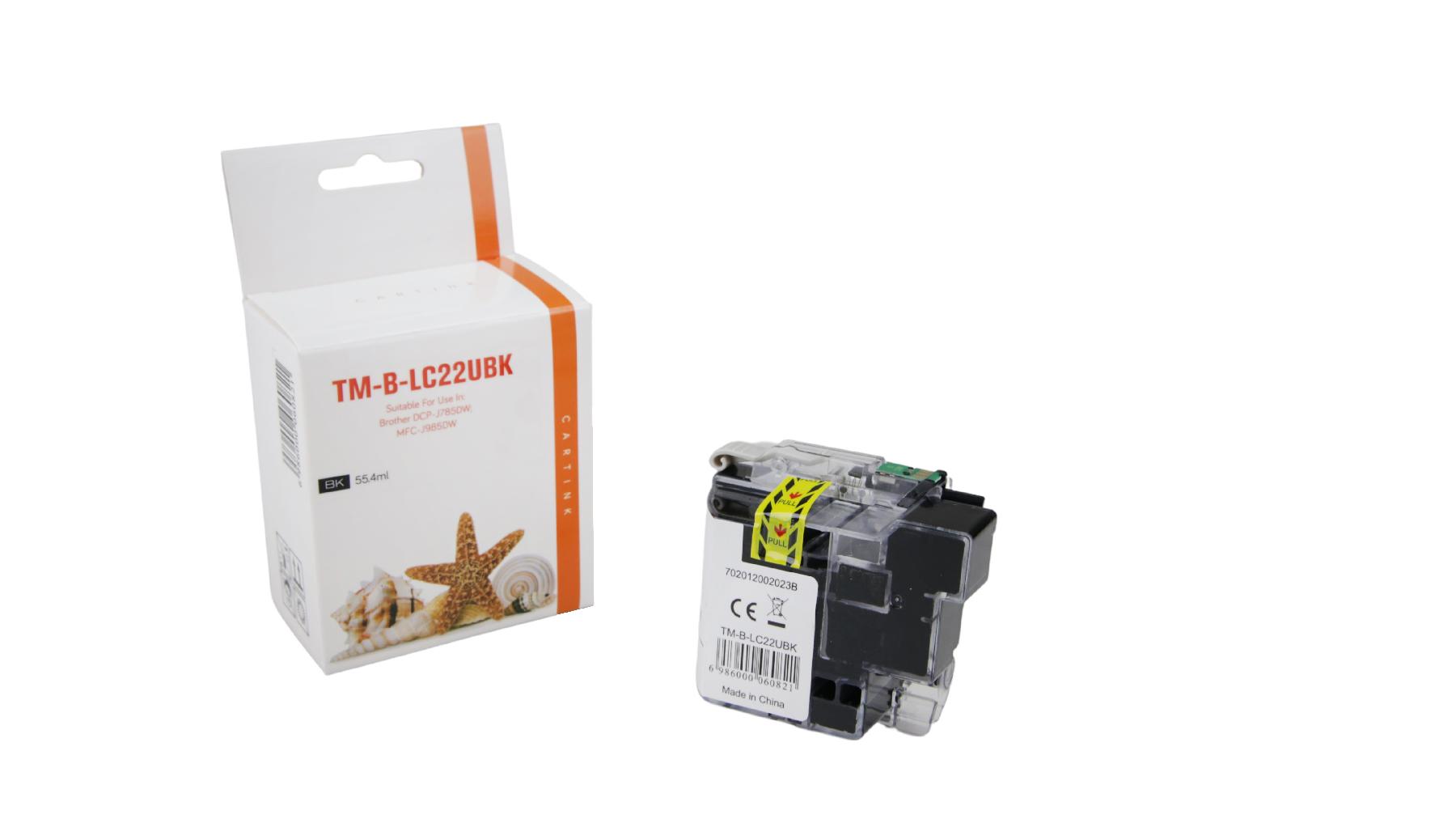 LC22UBK alternativ Seestern Tinte black für Brother / LC22UBK / 55,4ml