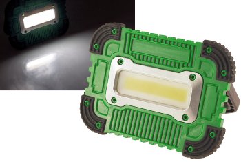 Baustrahler mit Akku "CT-AB16" / 16W, 1200Lumen, Ständer + Magnethalter