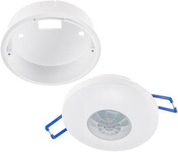 Decken-Einbau-Bewegungsmelder 360° / PIR, LED geeignet, 8m Detektion, 83x48mm