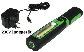 LED Stableuchte mit Akku "FlexiLED 300", LiIon Akku, Magnethalter, 3W, 270lm,IP44