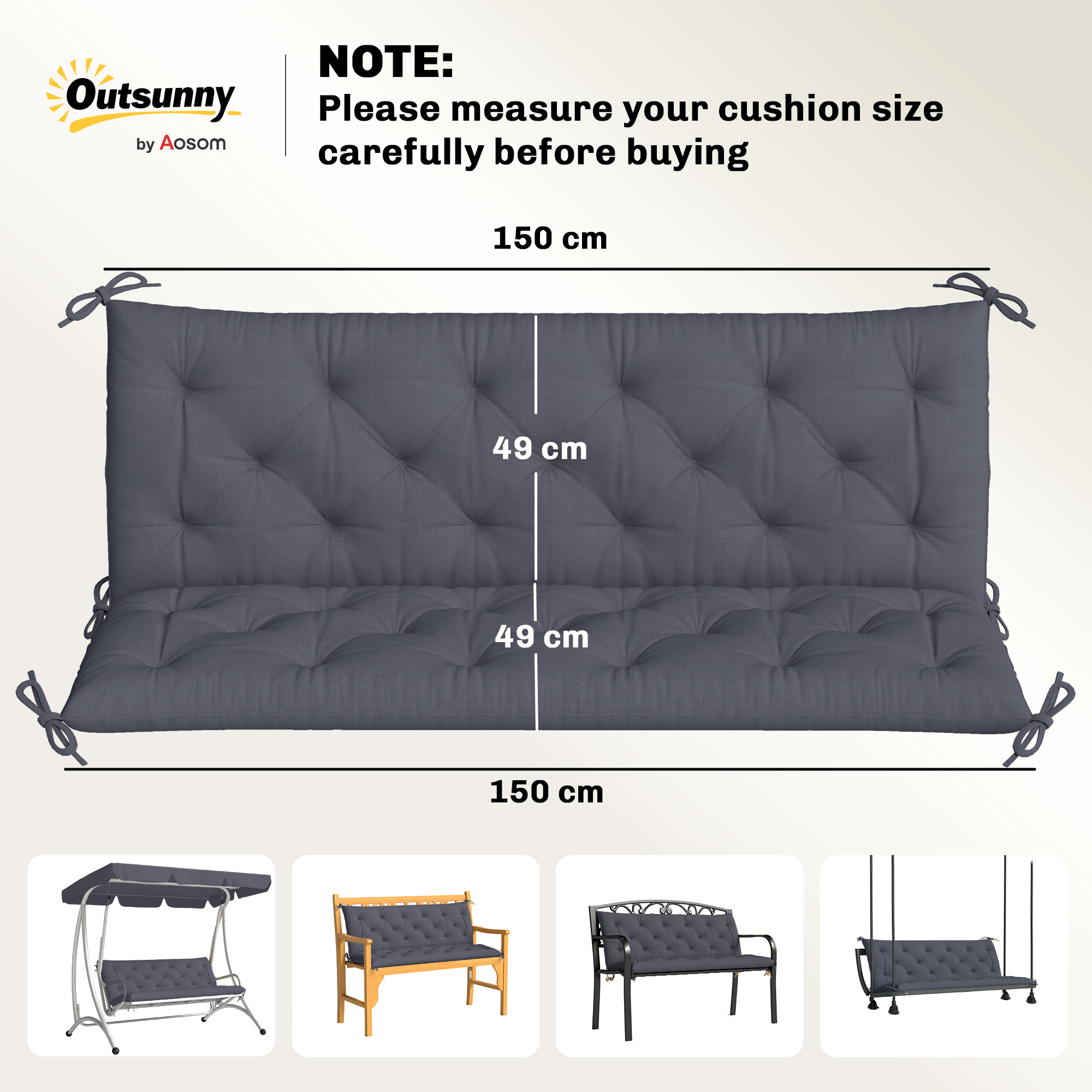 outsunny-bankauflage-98-cm-x-150-cm-x-8-cm~84B-136