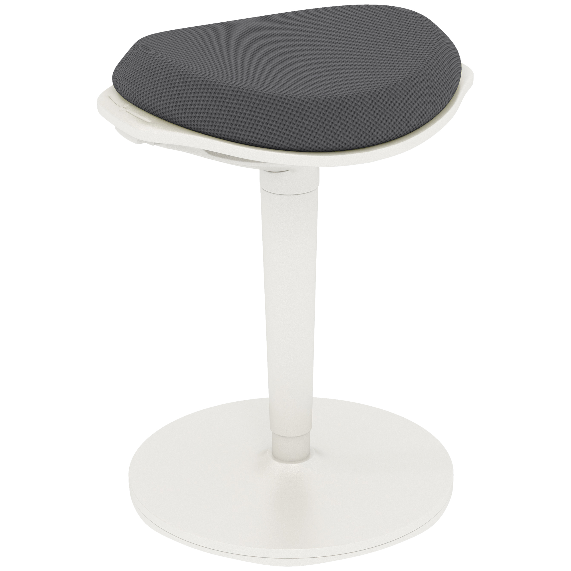 Bürohocker, ergonomischer Stehhocker, höhenverstellbar, bis 120 kg, 42,5 x 35,5 x 56,5-71,5 cm, Grau