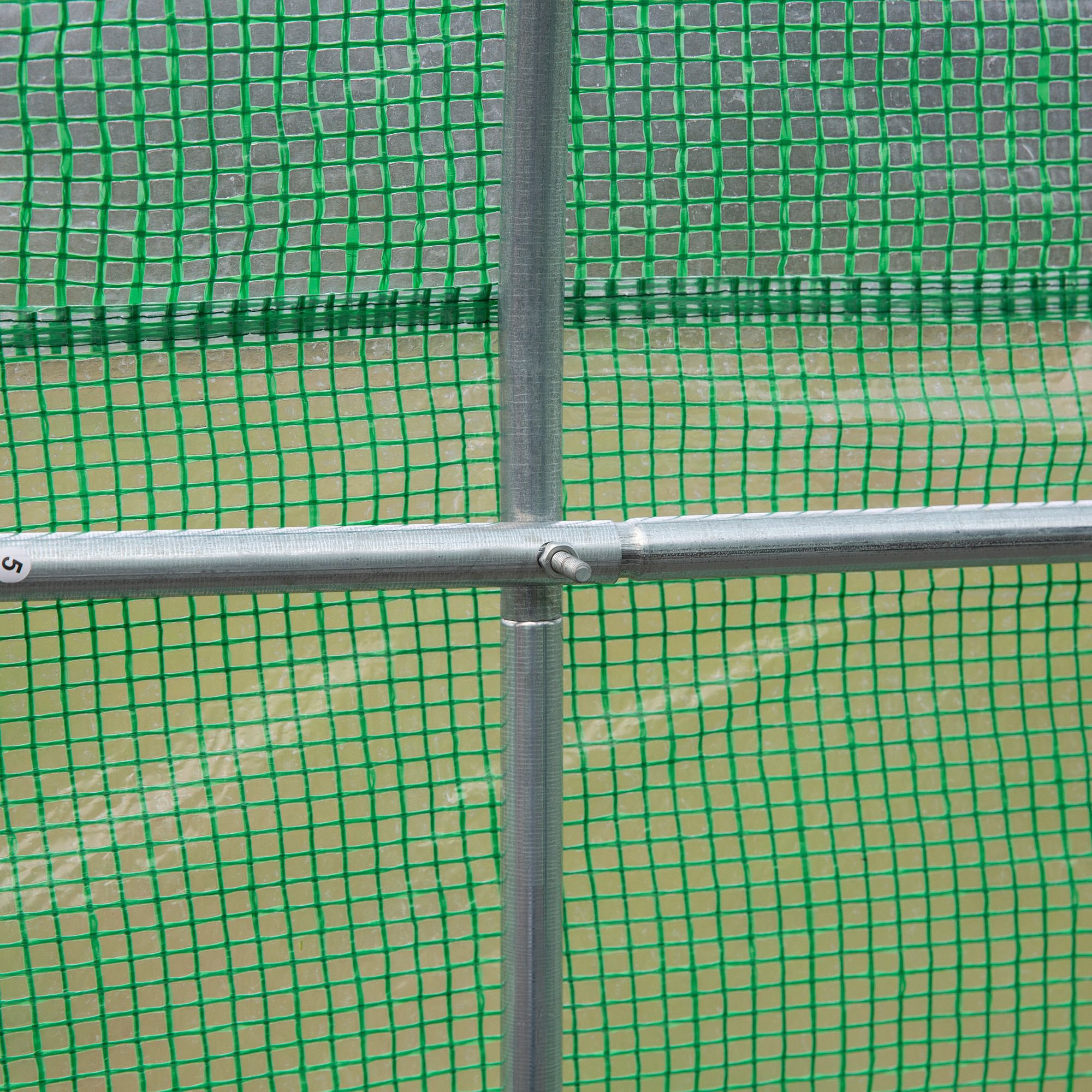 Folien Gewächshaus Foliengewächshaus Treibhaus Frühbeet Pflanzenhaus Tomatenhaus Giebeldach  350L × 300B × 200H cm