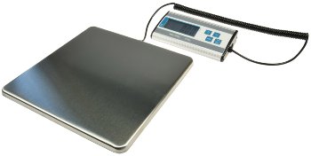 Paketwaage / Versandwaage "CT PW-120", 0,2-120kg, 27x27cm Edelstahl-Platte