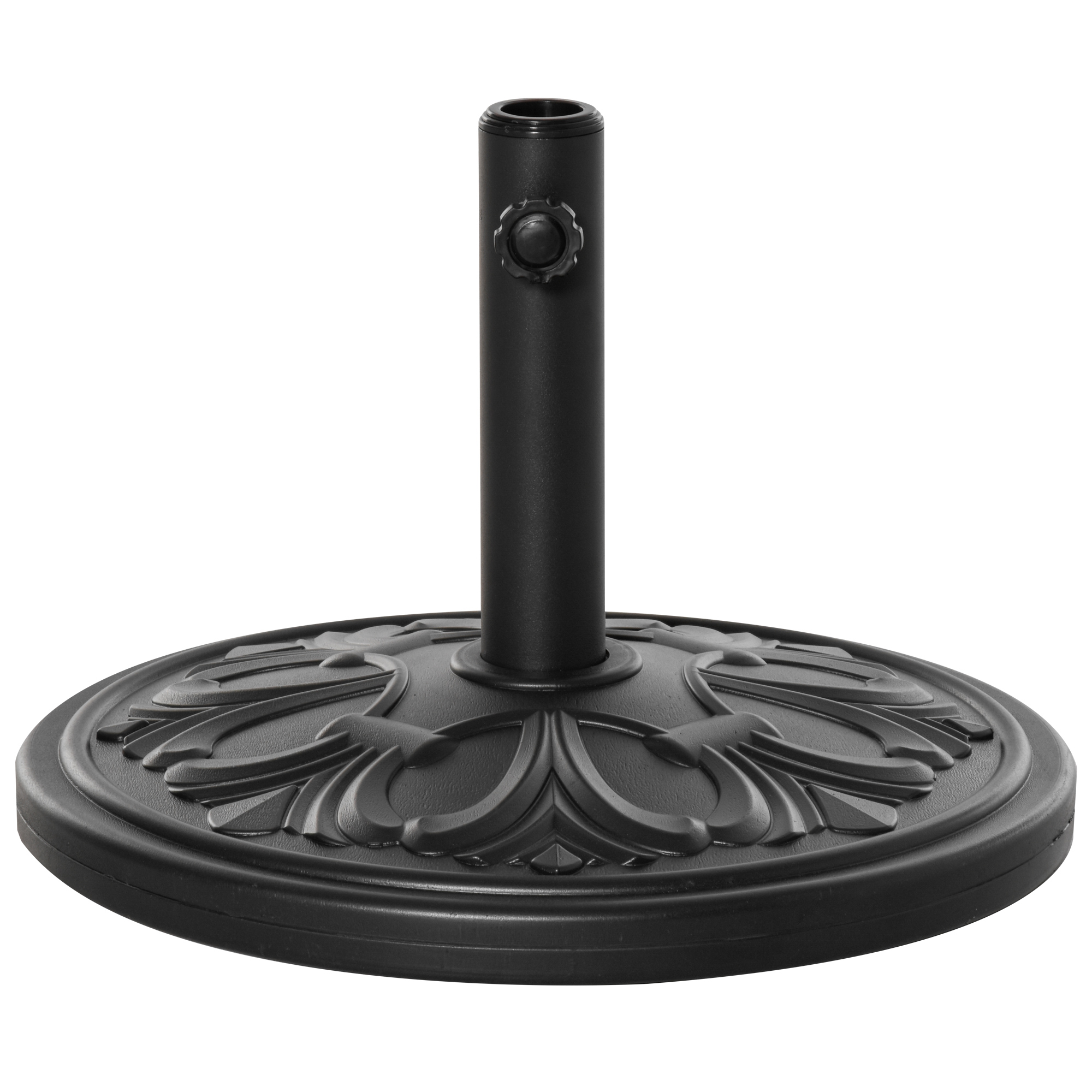 Sonnenschirmständer 13 kg Schirmständer Schirmstangen mit 35 mm/38 mm/48 mm Durchmesser Schirmhalter für Garten, Balkon, Antik Schwarz