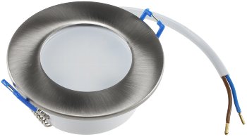 LED-Einbauleuchte "Flat-30 FR-R" 3000K / Ø85x30mm, 5W, 590lm, IP44, rund, poliert