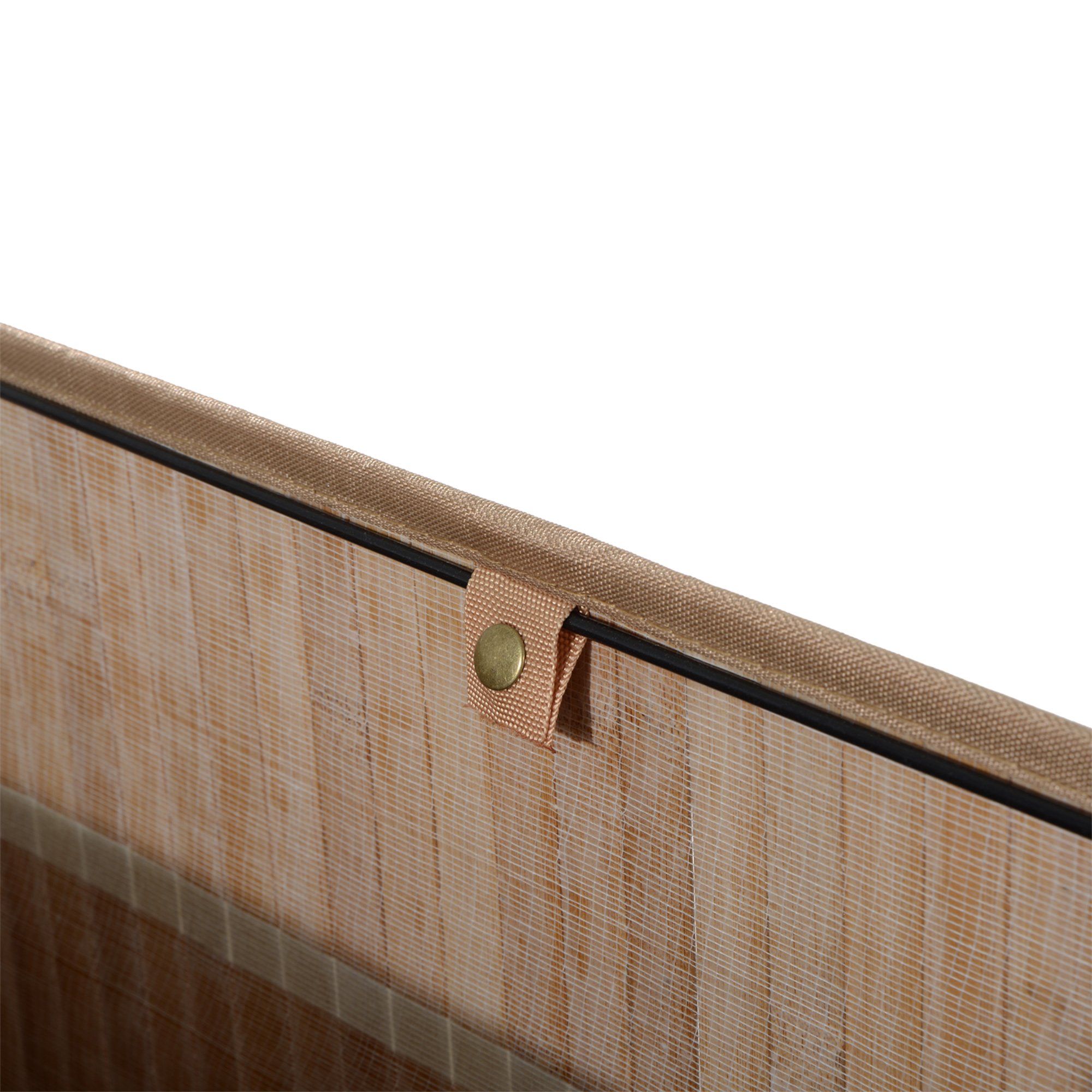 Bambus Wäschekorb mit Deckel 100 L Wäschesammler mit PU-Griffen, Wäschesack aus Segeltuch, Laundry Baskets Wäschesortierer für Waschküche Schlafzimmer Badezimmer Natur