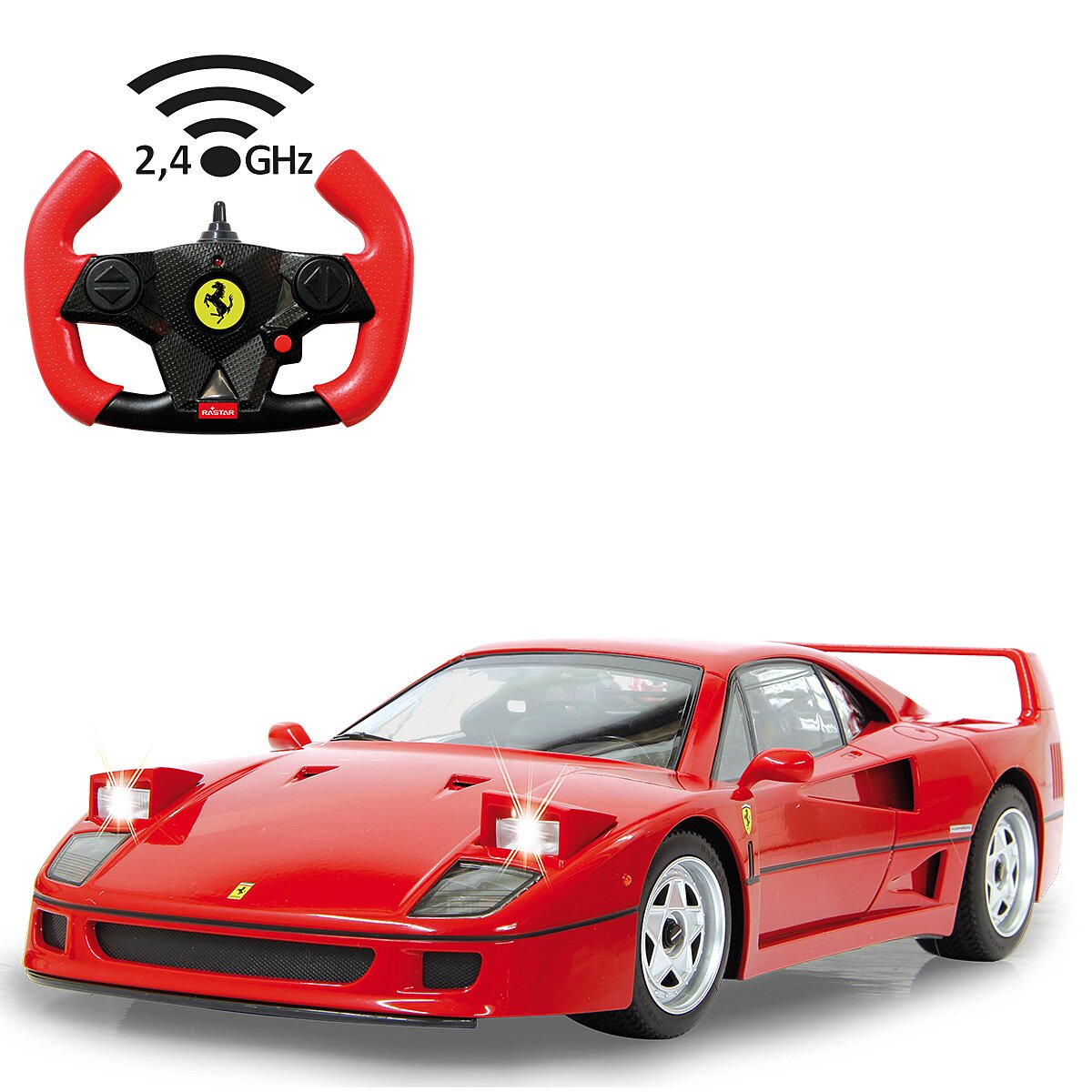 Ferrari F40 1:14 rot 2,4GHz Klappscheinw. fernbedienbar