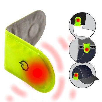 Sicherheitslicht mit Magnet-Verschluss / Rot blinkende LED