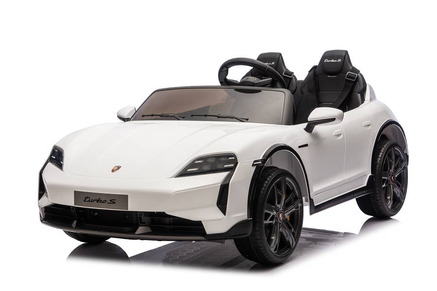 Elektro Kinderfahrzeug „Porsche Taycan Turbo S“ - weiß