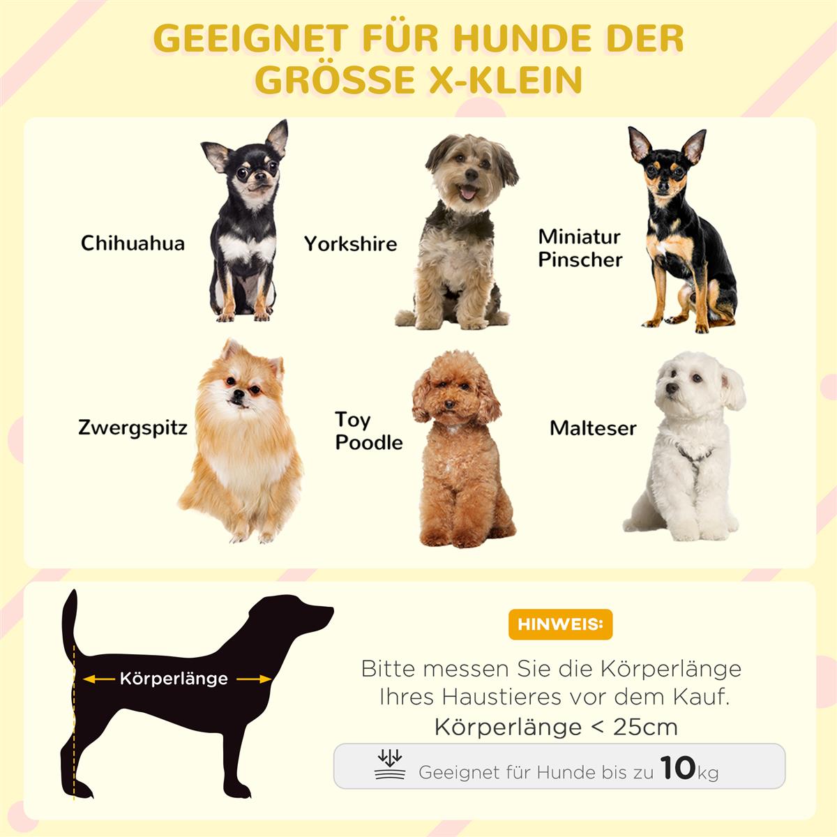 Hundehütte Outdoor, Hundehaus aus Holz mit Aufklappbares Asphaltdach, Wasserdichte Hundehöhle mit erhöhter Boden Hütte für kleine Hunde, Gelb, 82 x 58 x 58 cm