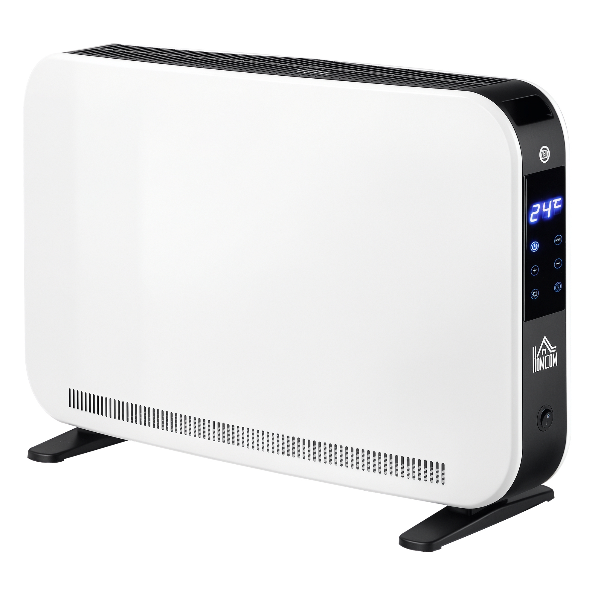 Elektroheizung 2000W Heizlüfter mit 3 Heizstufen Heizkörper mit LED-Anzeige, 24-Stunden-Timer Verstellbar Temperatur für 18 m²