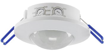 Decken-Einbau-Bewegungsmelder 360° FLAT, PIR, LED geeignet, 8m Detektion, 80x30mm